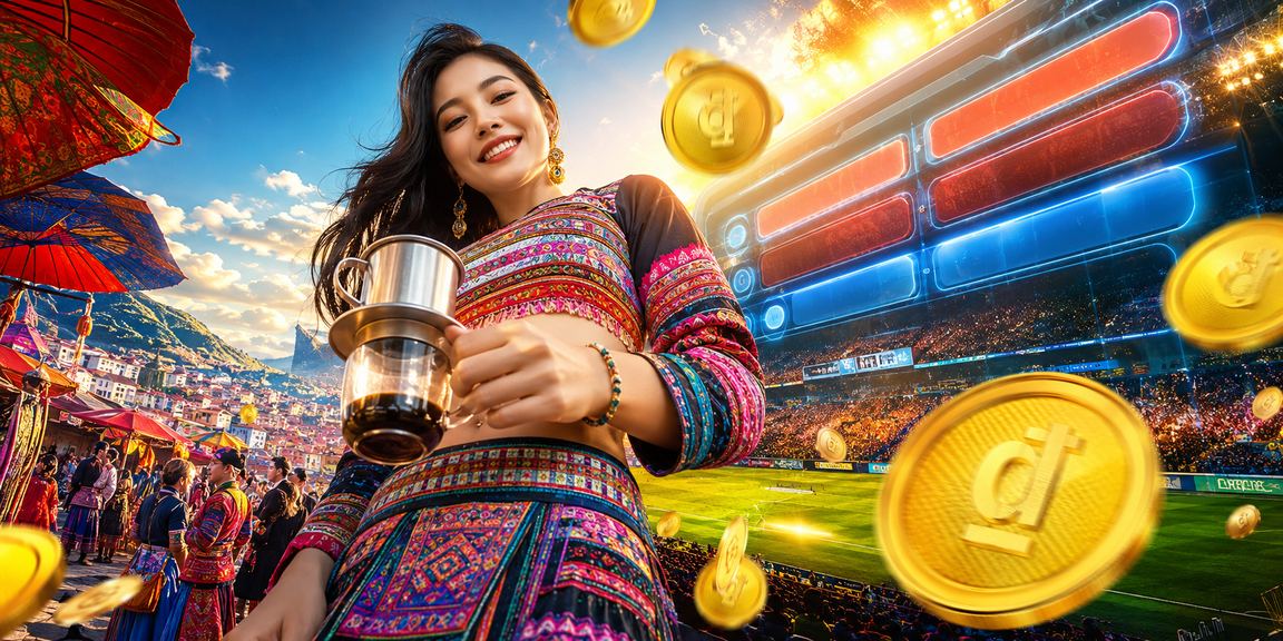Người dùng vùng cao Sapa nhâm nhi cà phê và theo dõi kèo cược trên điện thoại